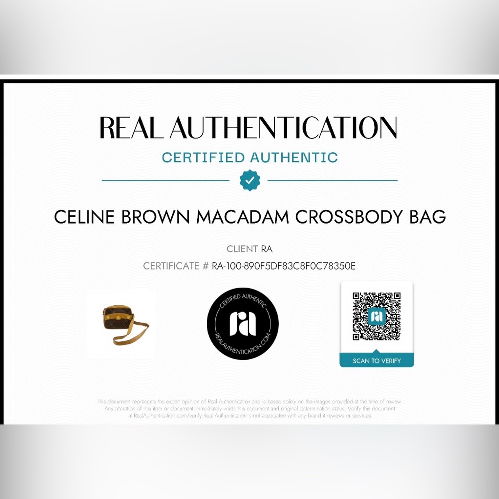 Brown and Tan CrossbodyCeline Brown Macadam Crossbody  Bag - Picture 2 of 9